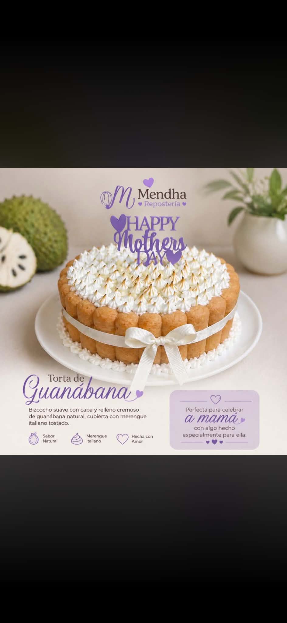 Torta de Guanábana Mendha